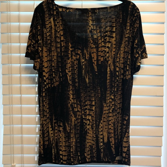 Michael Kors Animal Print Top - M - Picture 4 of 5
